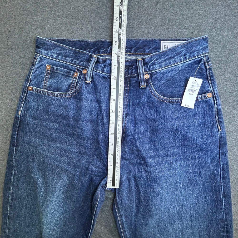 Gap 90s Loose Jeans Mens 29x32 Dark Wash Baggy Straight 5 Pocket NWT - Picture 13 of 14